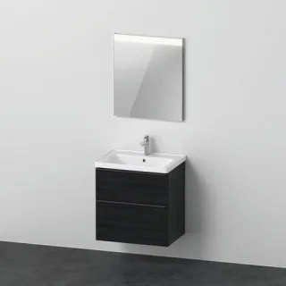 Duravit D-Neo Möbelwaschtisch mit Waschtischunterbau und Spiegel 650x480x2000 mm - DE011201616 DE011201616
