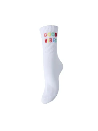 PIECES - PCCALLY SPRING SOCKS Bright White