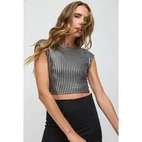 No Matter What Blusentop Rückenfreies Basic-Top