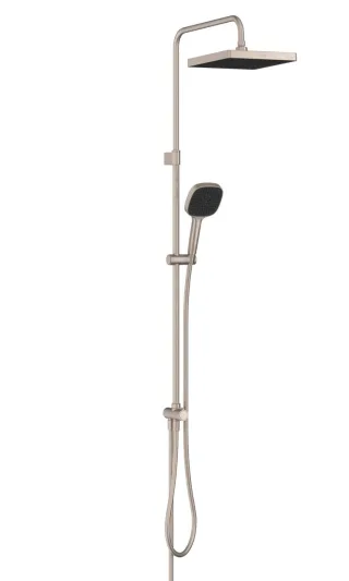 VitrA Core Square Duschsystem mit Kopf- und Handbrause Wandmontage Nickel gebürstet,A4591934EXP A4591934EXP
