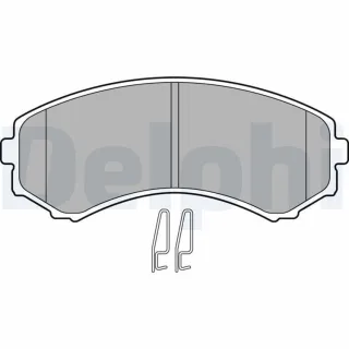 Delphi Bremsbel?ge vorne Isuzu D-Max Mitsubishi Grandis Pajero