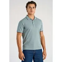 LINDBERGH Poloshirt mit Logo-Stickerei und abgesetzten Bündchen