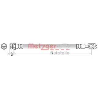 Metzger Bremsschlauch hinten Audi Q3 Seat Alhambra VW Cc Passat Sharan Tiguan
