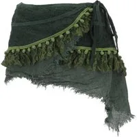 Guru-Shop Minirock Goa Cacheur mit Spitze, Minirock, Wickelrock.. alternative Bekleidung
