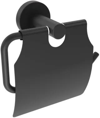 Neuesbad Wandmontage Toilettenpapierhalter mit Regal, Schwarz NB1DEADJN2211