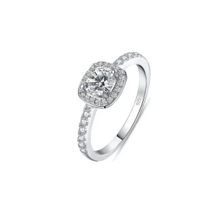 Damenring aus 925 Sterling Silber mit Zirkonia-Kissen Größe BIAN020