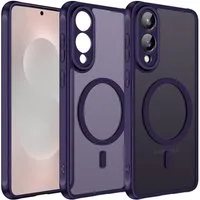 CoolGadget Handyhülle Magnet-Hülle für Samsung Galaxy S25 Edge Schutzhülle magnetisch 6,7 Zoll, Hülle Matt Stoßfest kompatibel mit QI-Laden Zubehör Kameraschutz Case