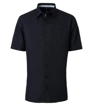 VENTI - Businesshemd Kurzarm schwarz - Gr. - 46