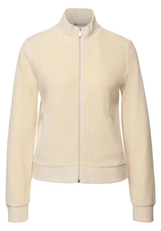 Street One - Cordjacke mit Zipper beige - Gr. - 38