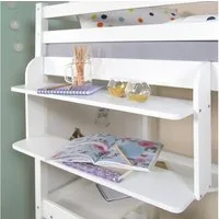 Homestyle4u Hochbett Einhängeregal Hängeregal Regal für Kinder Weiß (Hochbettregal)