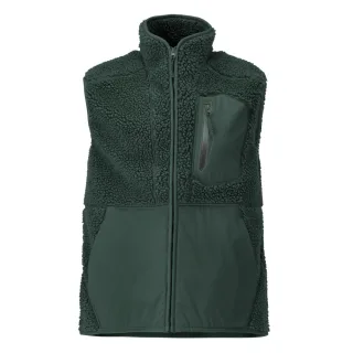 MASCOT Herren Faserpelz Weste mit Reißverschluss Waldgrün XL - 22465-682-34-XL