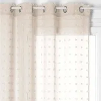 Atmosphera Créateur d'intérieur Gardine Voilage lin Lily 140X240 - Beige (1 St), modern