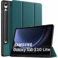 SmartUP Tablet-Hülle für Samsung Galaxy Tab S10 Lite +9H Schutzglas Panzerfolie Stifthalter 11 Zoll, integrierte Standfunktion, integrierter Stifthalter