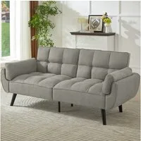 Jiexi Sofa Schlafsofa Länge inklusive Armlehnen 180cm Klappbares Verstellbare