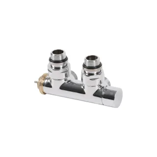 Terma Thermostat-Verbundeckventil 50mm CYLINDER GZ 1/2"-GZ 24-19 rechts, TGZTCR006, Chrom TGZTCR006