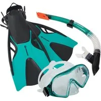 Schildkröt Funsports Taucherbrille Schildkröt-Funsports Schnorchel Set Cayman türkis - 3-teilig, Größe L
