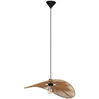 EGLO Hängeleuchte Siruela Hängelampe, Esszimmerlampe, Papier und Metall, E27, Lampe, ohne Leuchtmittel, Hängeleuchte - L56 x B40 x H110 cm - schwarz - 1X42W exkl.