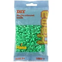 Hama Bügelperlen Hama Bügelperlen – Hellgrün, Midi 5 mm (1000 Stk)