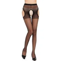 Lovolotti Ouvert Strumpfhose L78 Damen sexy Strumpfhose transparent offen