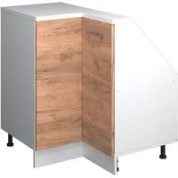 Vicco Kommode Rion, Goldkraft Eiche/Weiß/Weiß, 75.6 x 81.6 cm mit 1 Tür (1 St)