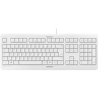 Cherry KC 1000, Kabelgebundene Tastatur, Weiß Grau, USB Tastatur