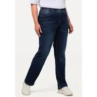 Ulla Popken Funktionshose Jeans Mandy gerade 5-Pocket-Form Komfortbund