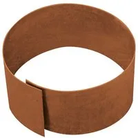 Bellissa Rasenkante Kreis Ø30 cm Höhe 13 cm corten Baumring Beeteinfassung, Lieferzustand blank