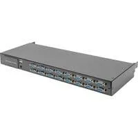 Modularer KVM Switch 16 Port VGA Aufrüstkit, KVM-Switch schwarz