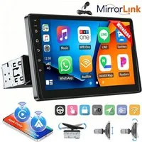 ESSGOO 9" 1-DIN Autoradio mit Touchscreen CarPlay Android Auto und Bluetooth Autoradio (AUX, 12CAM(optional), Single DIN, Apple Carplay Android Auto GPS Navi WIFI BT EQ)
