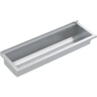KWC Aquarotter Waschrinne, PLANOX, Edelstahl, W.-Mont., 1000x210x382 mm, o. Arm-bank, 2030046721 2030046721
