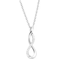 Sofia Milani Kette mit Anhänger Unendlich, 925 Silber Damen Schmuck - N0758