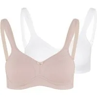 Susa Bügelloser BH 2er Pack Comfort Topsy (Spar-Set, 2-tlg) BH ohne Bügel - Nahtlose Cups, Sorgt für sicheren Halt