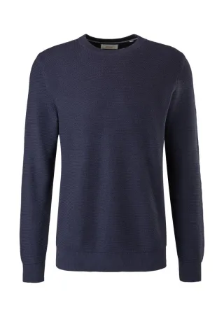 s.Oliver Red Label - Pullover aus Strukturstrick blau - Gr. - L