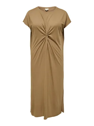 ONLY CARMAKOMA - CARNICKY S/S O-NECK LONG DRESS JRS Foxtrot - Gr. - 48