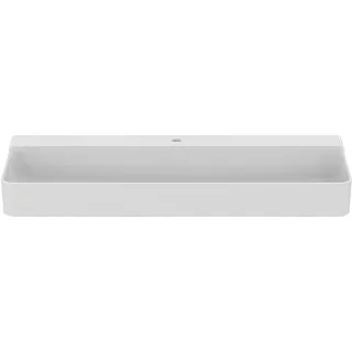 Ideal Standard Conca Waschtisch T380601 mit Hahnloch, ohne Überlauf, 1200 x 450 x 145 mm, weiß