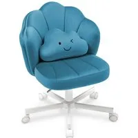 COMHOMA Bürostuhl Schminkstuhl Homeoffice Stuhl, Schreibtischstuhl Drehstuhl mit Rrollen, höhenverstellbar,für Schminktisch,Arbeitszimmer, Schlafzimmer,150kg