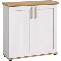 Home affaire Kommode Cosenza, Cosenza Highboard 88 cm, 2 Türen, 3 Fächer, Wohnzimmer