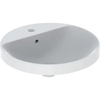 Geberit VariForm Einbauwaschtisch, rund mit Hahnlochbank, d:48cm, mit Überlauf, 500705012 500705012