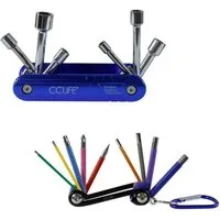CCLIFE Multitool Fahrrad Reparatur Multifunktionswerkzeug Miniwerkzeug Faltbares Torx, (2 St)
