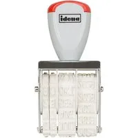 Idena Büro-Set Idena Datumsstempel vernickeltes Metallgehäuse 5 x 30 mm