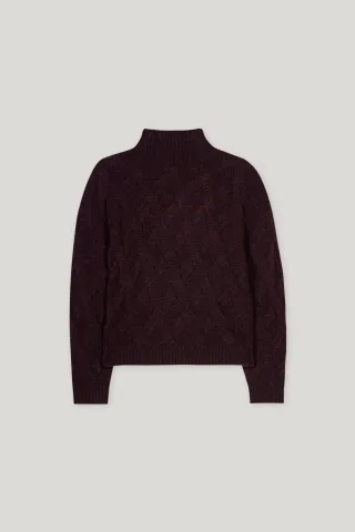Luisa Cerano - Pullover Weiblich burgundy - Gr. - 40
