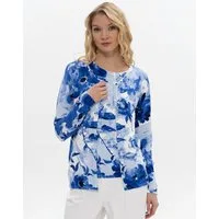 Passioni Cardigan Twinset mit Allover-Blumenprint
