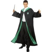 Funidelia Zauberer-Kostüm Harry Potter – Slytherin Umhang, Authentisches Cape für Zauberschüler des Hauses Slytherin