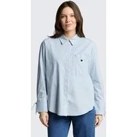 TOM TAILOR Langarmbluse Blusen & Shirts Oversize Hemdbluse mit Herz-Stickerei