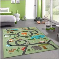 Carpetia Kinderteppich Spielteppich, rechteckig, Höhe: 4 mm, pflegeleicht, strapazierfähig, rutschhemmend