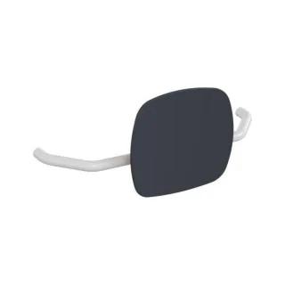 Hewi 801 Rückenstütze 801.51.907298 Wandabstand 230mm, Lehne anthrazitgrau, signalweiß