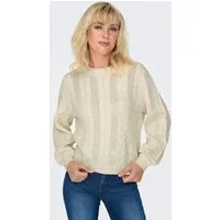 ONLY Rundhalspullover ONLRUBINA LS CABLE O-NECK KNT NOOS