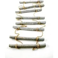Deko AS Bastelnaturmaterial Deko-Strickleiter aus Holz - Natur - 24 x 98 cm - 62232…, (1-tlg), naturbelassen