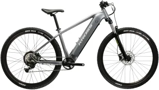 Kross "KROSS E-MTB Hexagon Boost 1.0 522 29 Zoll grau" 8 Gang Shimano ESSA U2000 Schaltwerk Kettenschaltung Heckmotor 250 W Pedelec, Elektrofahrrad für Damen und Herren, MTB