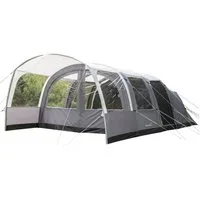Skandika Tunnelzelt Timola 6 Air Protect, 2 Schlafkabinen, 220 cm Stehhöhe, Personen: 6 (Skandika Air-Rise Technologie: 4 Luftkanäle, eingenähter Zeltboden), Aufblasbares Zelt für 6 Mann, wasserdicht 5000mm Wassersäule, Luftzelt